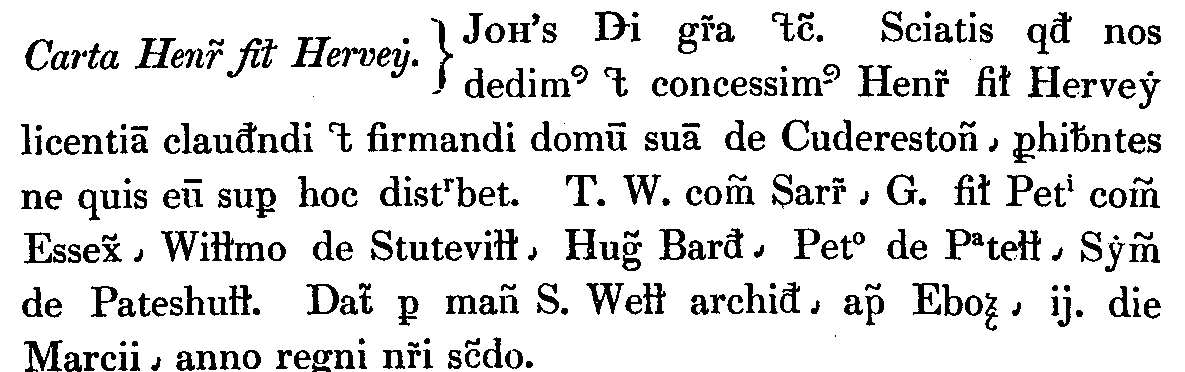 Scan of page 89 of Rotuli Chartarum
